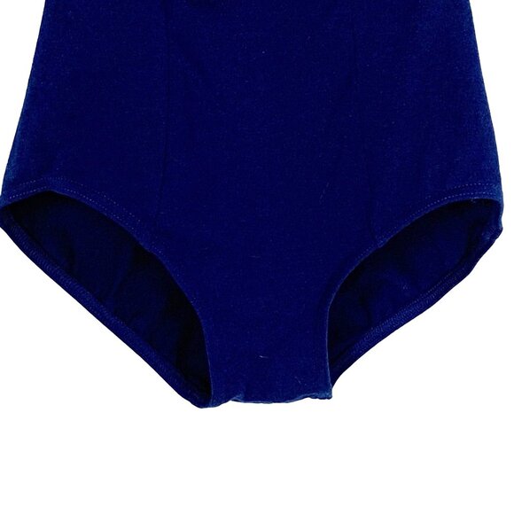 Capezio Princess Camisole Leotard Navy Blue Adult XS CC101 Lined Shelf Bra - Picture 5 of 10